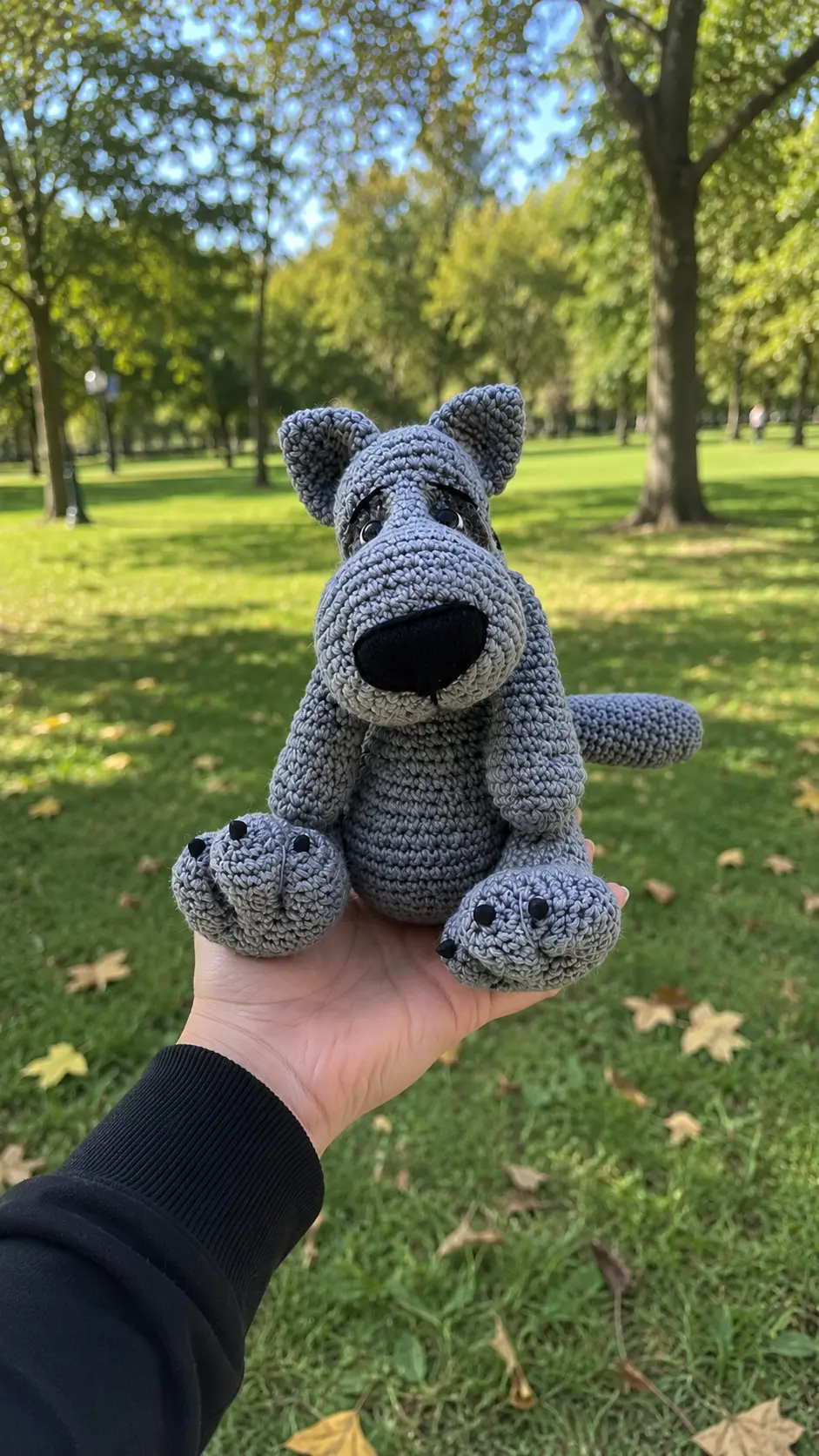 Woodland Little Grey Wolf Free Crochet Amigurumi Pattern
